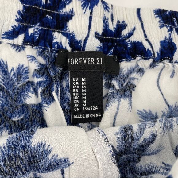 -Forever 21 Women's Palm Tree Shorts M - Picture 3 of 4